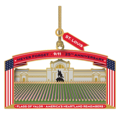 Flags of Valor 9/11 commemorative ornament USA made memorial keepsake