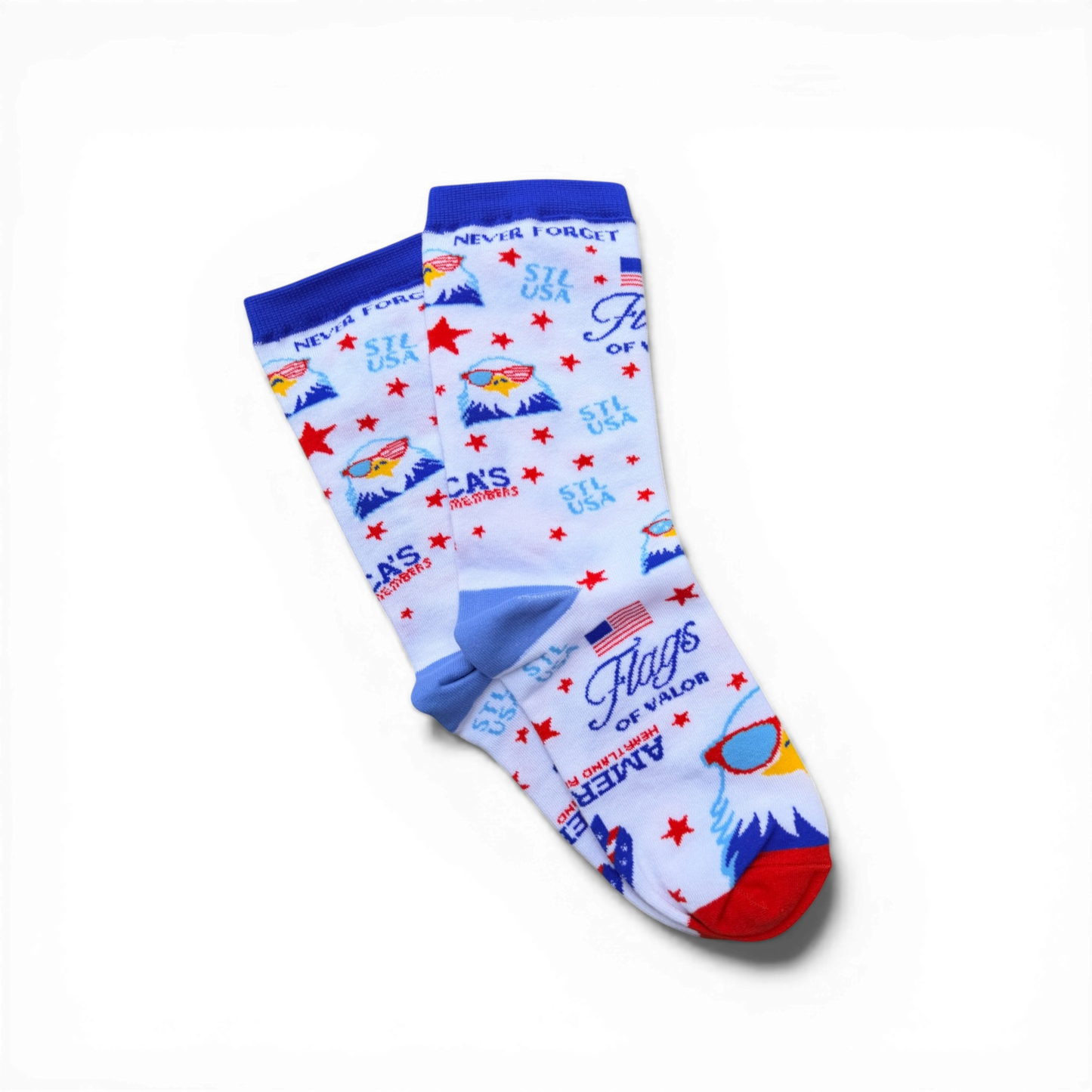 Youth socks with eagles