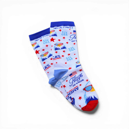 Youth socks with eagles