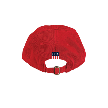 Clutch Bio-Washed Unconstructed Twill Cap Red